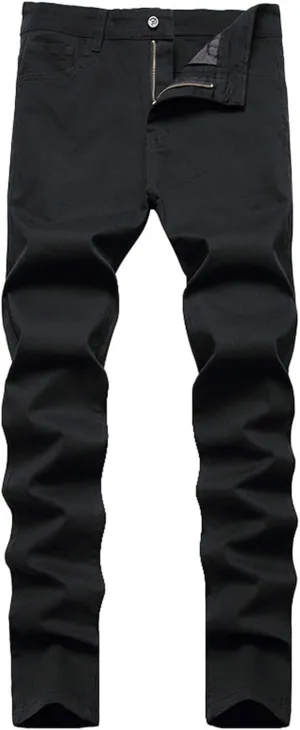 Men's Classic Multi-Pocket Relaxed Straight Leg Plus Size Fashion Pants Straight Mid Rise Jeans Men's Pants Jeans