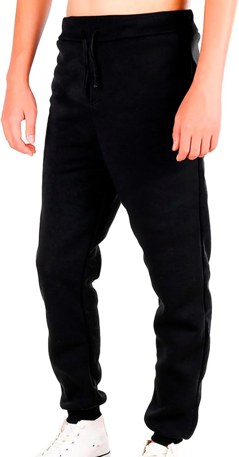 Mens Sweatpants Joggers Pants Man Sherpa Fleece Lined Sweatpants Thicken Active Jogging Workout Trousers Casual Cargo