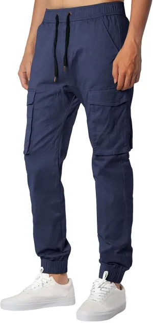 Mens Workout Cargo Sweatpants Cargo Pants Drawstring Waist Workout Outdoor Jogger Sweatpants Men Joggers Chino Cargo