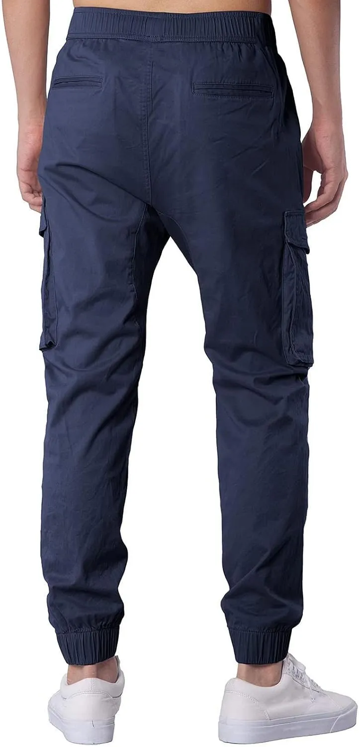 Mens Workout Cargo Sweatpants Cargo Pants Drawstring Waist Workout Outdoor Jogger Sweatpants Men Joggers Chino Cargo