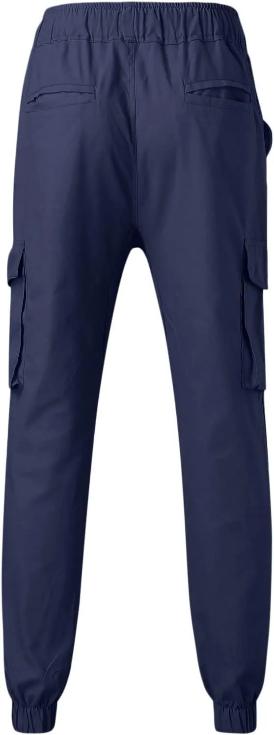 Mens Workout Cargo Sweatpants Cargo Pants Drawstring Waist Workout Outdoor Jogger Sweatpants Men Joggers Chino Cargo