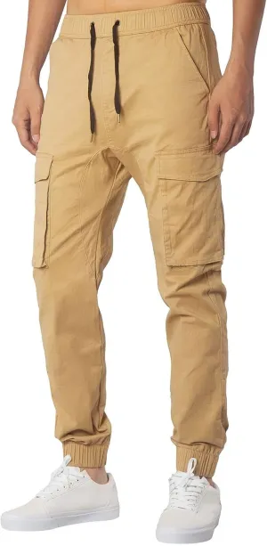 Mens Workout Cargo Sweatpants Cargo Pants Drawstring Waist Workout Outdoor Jogger Sweatpants Men Joggers Chino Cargo