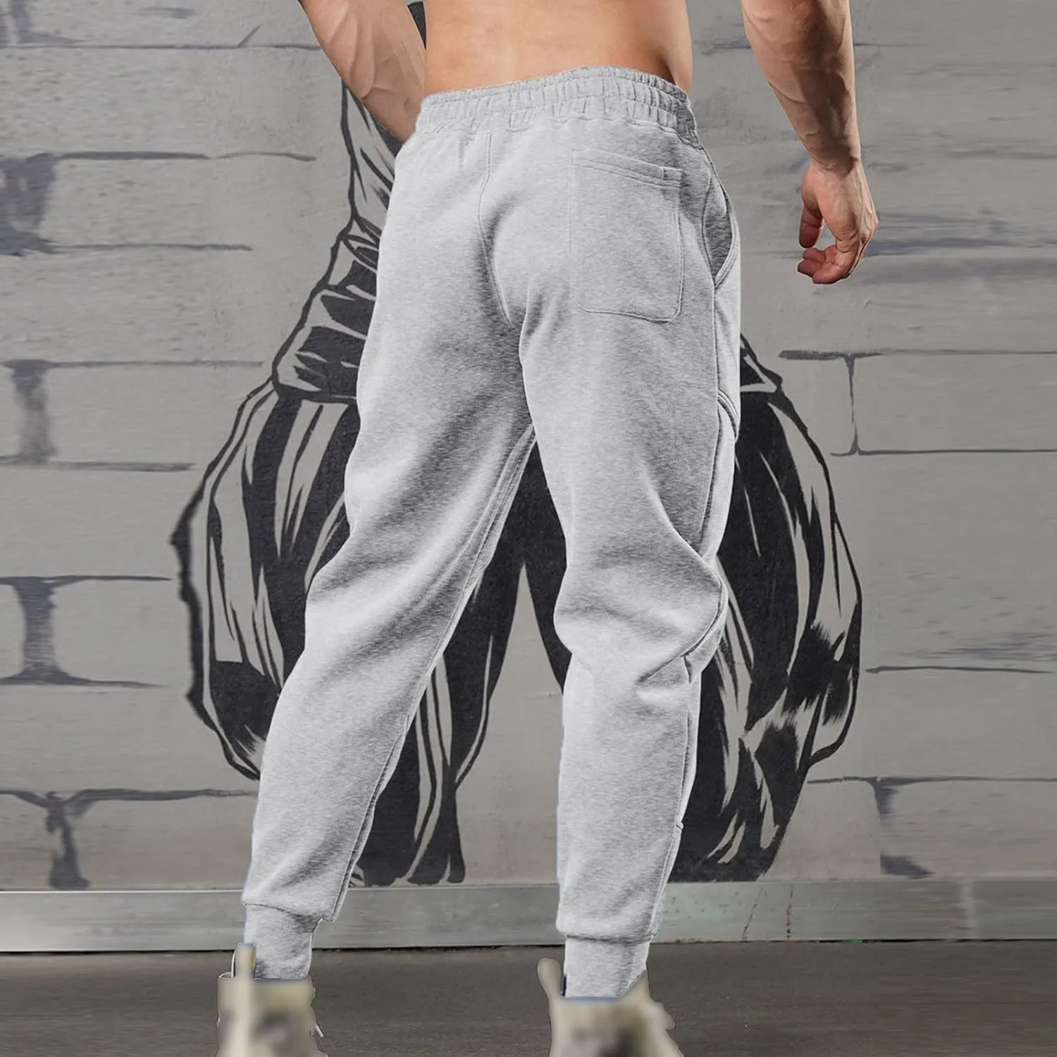 Mens Workout Cargo Sweatpants Straight Stretch Twill Cargo Pants Men's Wild Cargo Pants Sweatpants Active Soft Fleece