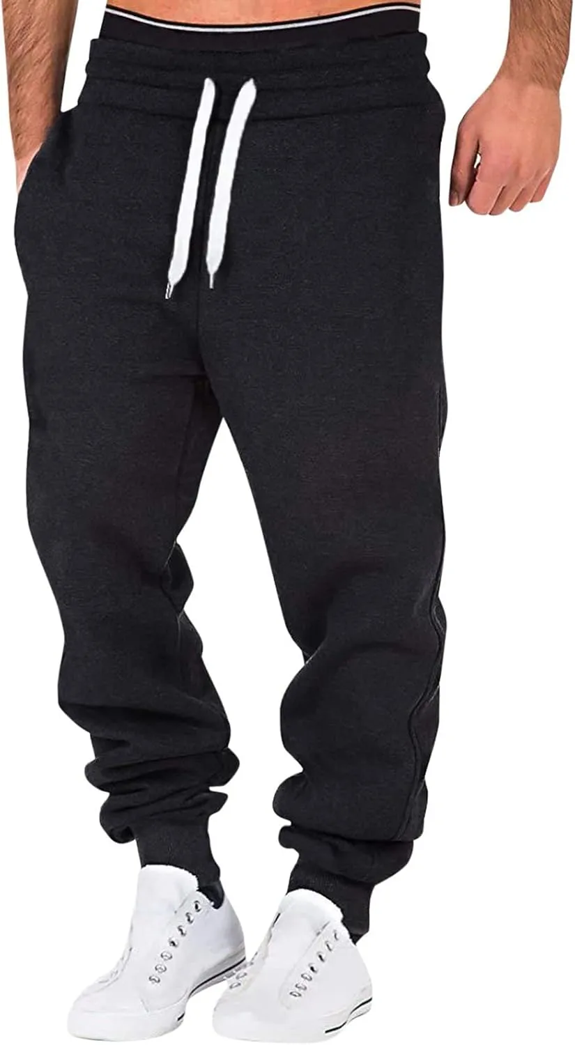Mens Workout Cargo Sweatpants Sweatpants for Men with Pockets Mens Casual Joggers Sweatpants Sweatpants for Men Sweat