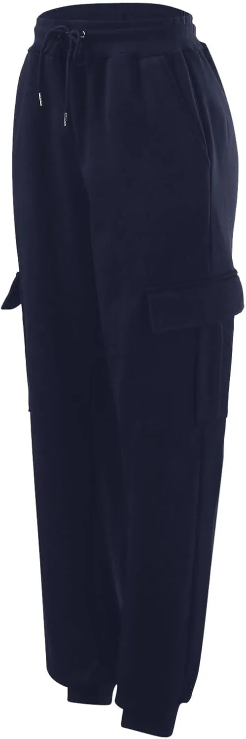 MIDOO Mens Fleece Sweatpants Tall Fleece Active Athletic Workout Jogger Sweatpants Drawstring Elastic Waist Bottom Pants