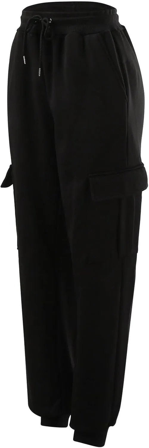 MIDOO Mens Fleece Sweatpants Tall Fleece Active Athletic Workout Jogger Sweatpants Drawstring Elastic Waist Bottom Pants