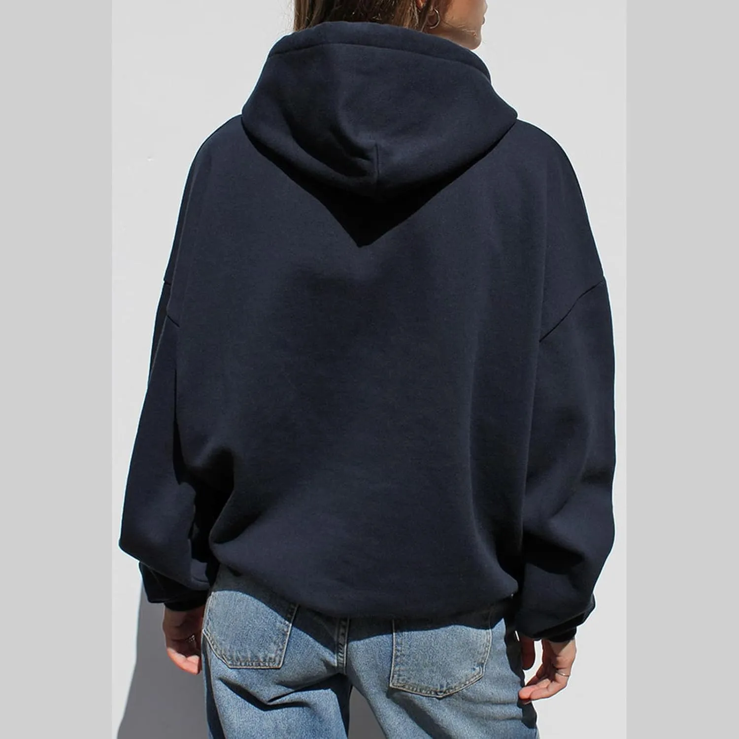 Mxiqqpltky Womens Graphic Hoodies Letter Print Long Sleeve Streetwear Hooded Sweatshirt Y2K Oversized Pullovers With Pocket