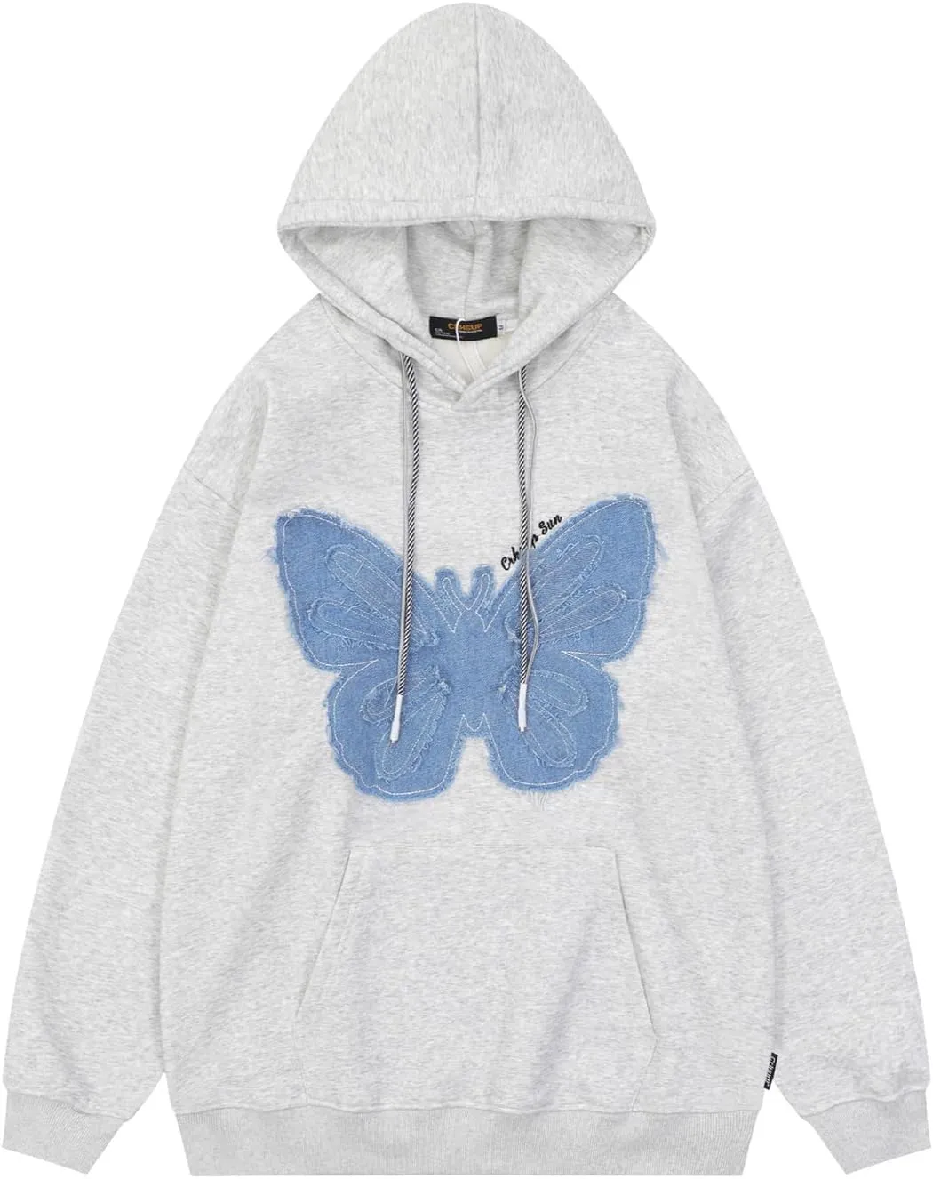 Mxiqqpltky Womens Graphic Hoodies Letter Print Long Sleeve Streetwear Hooded Sweatshirt Y2K Oversized Pullovers With Pocket
