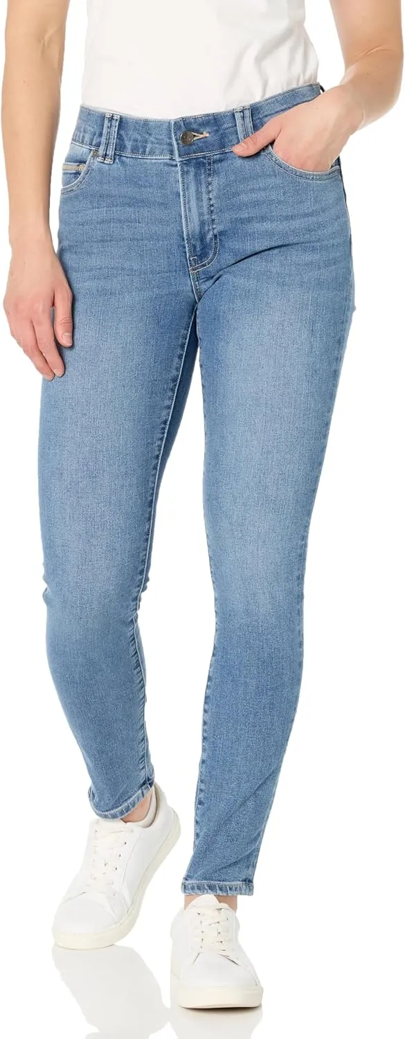 Nautica Women's High Rise Skinny Mid Rise Jeans