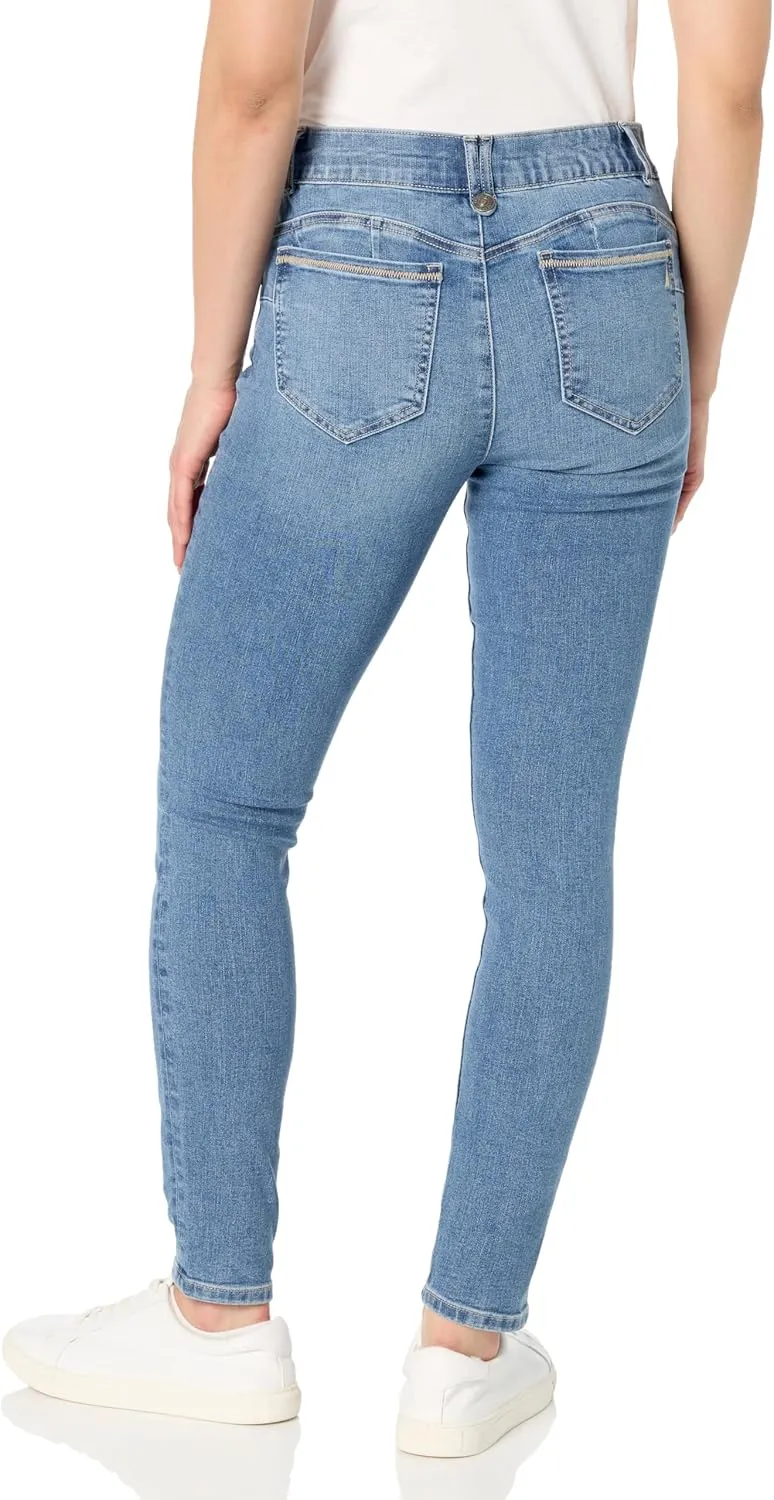 Nautica Women's High Rise Skinny Mid Rise Jeans