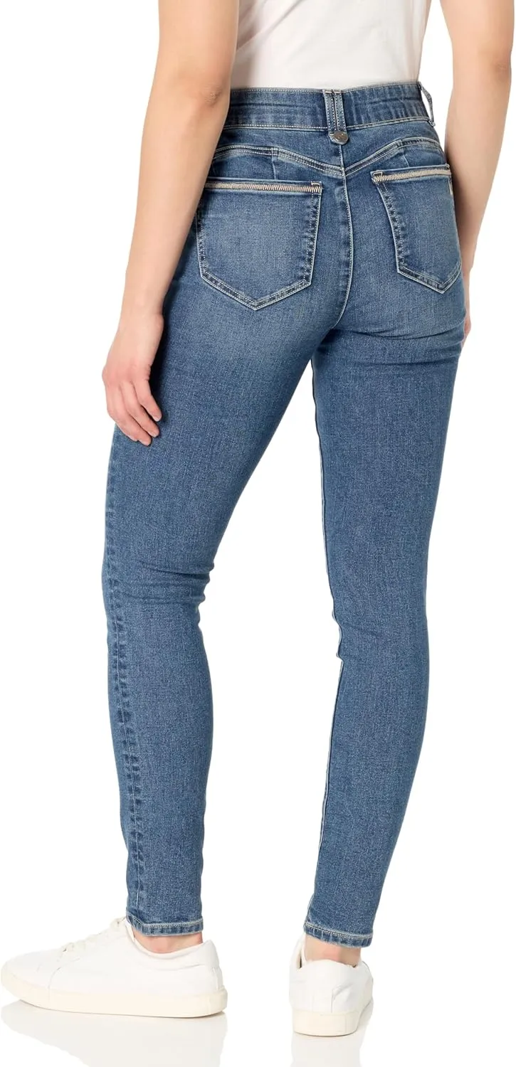 Nautica Women's High Rise Skinny Mid Rise Jeans