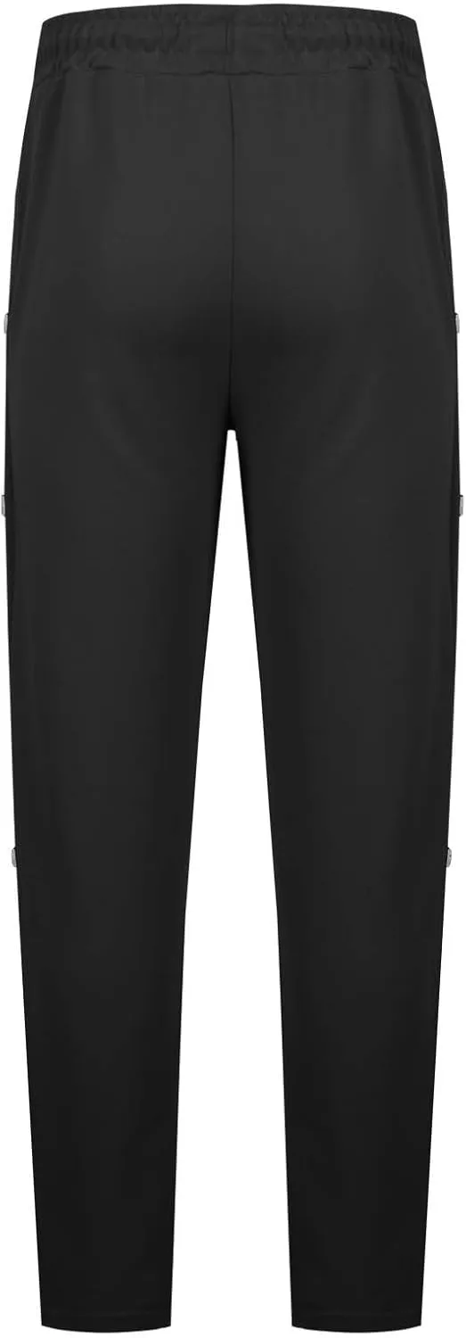 Oversized Pants for Men Side Double Button Sweatpant Soft Loose Fit Straight Leg Trousers Running Track Pants