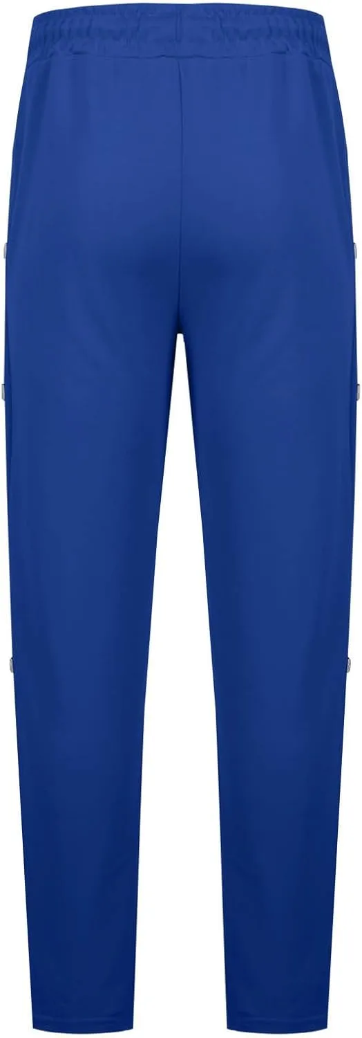 Oversized Pants for Men Side Double Button Sweatpant Soft Loose Fit Straight Leg Trousers Running Track Pants