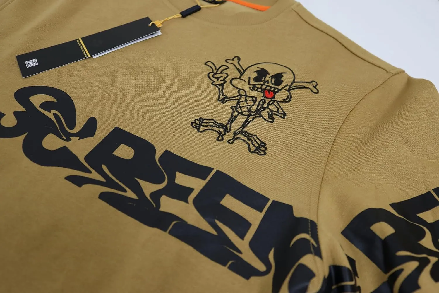 SCREENSHOT CREWNECK 3202 Mens Urban Streetwear NYC Graffiti Hip Hop Fleece Pullover Active Fashion Crew Neck Sweatshirt Top