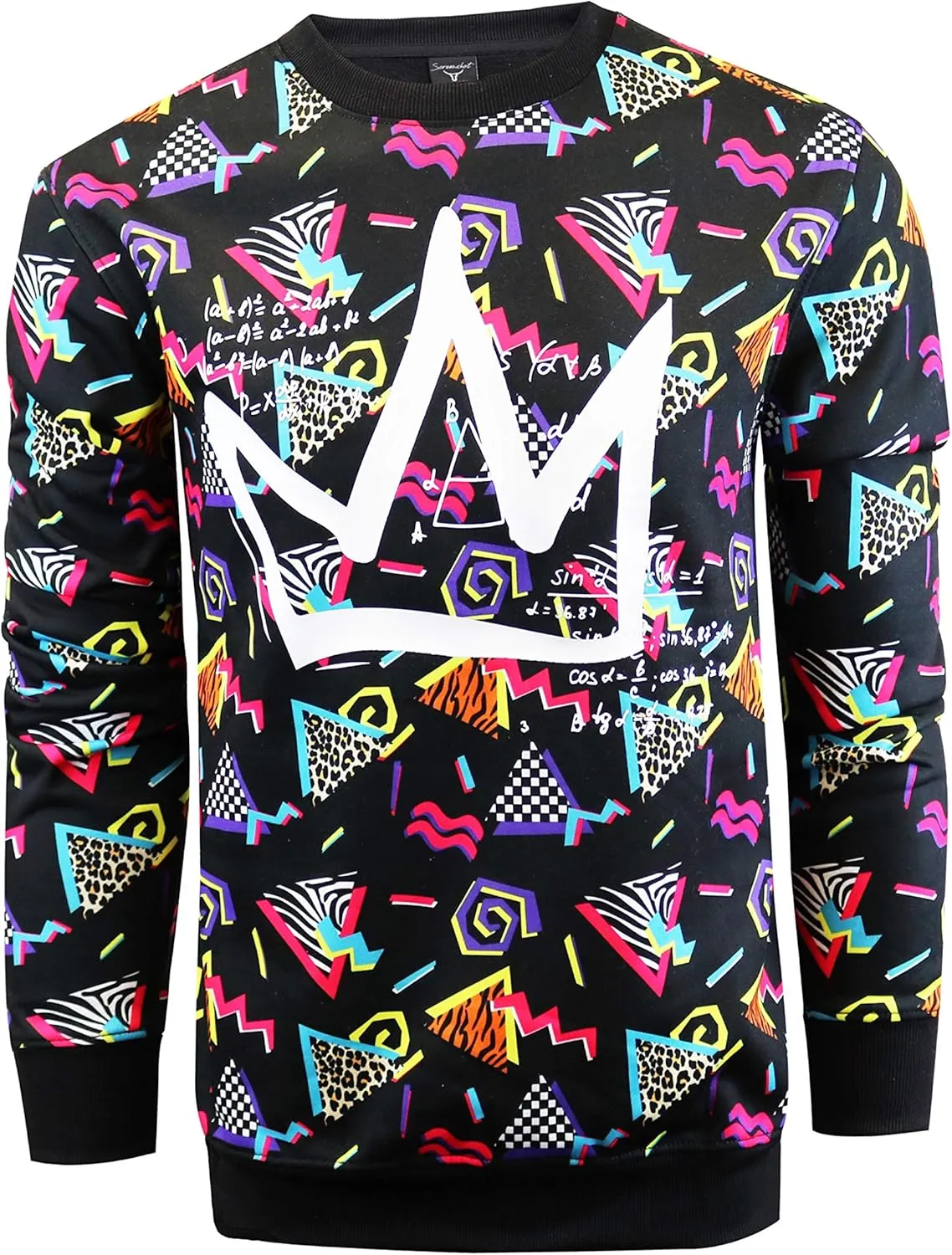 SCREENSHOT CREWNECK 9102 Mens Urban Hip Hop Premium Fleece - Pullover Activewear Street Fashion Crew Neack Sweatshirt