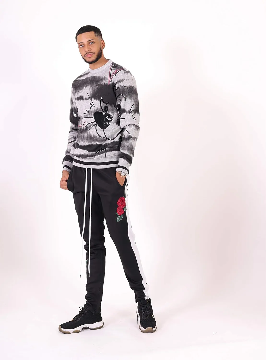 SCREENSHOT CREWNECK 9102 Mens Urban Hip Hop Premium Fleece - Pullover Activewear Street Fashion Crew Neack Sweatshirt