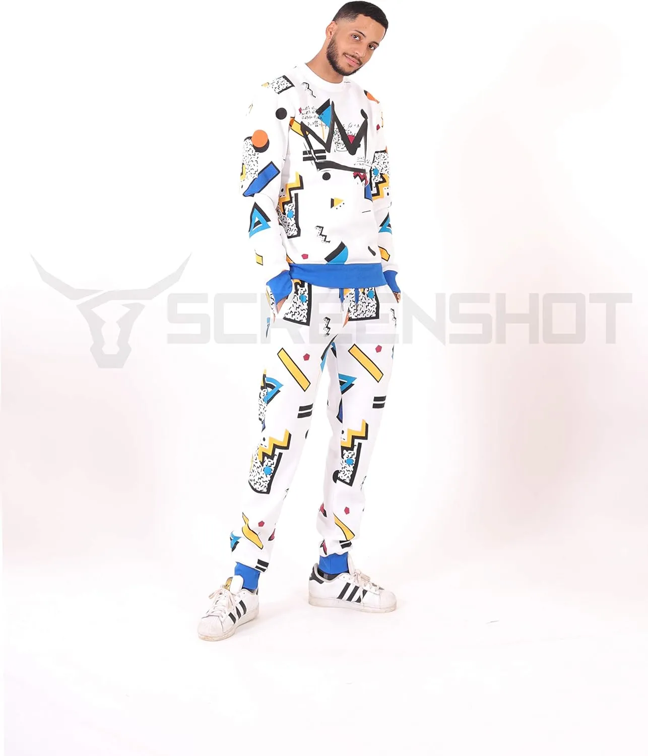 SCREENSHOT CREWNECK 9102 Mens Urban Hip Hop Premium Fleece - Pullover Activewear Street Fashion Crew Neack Sweatshirt