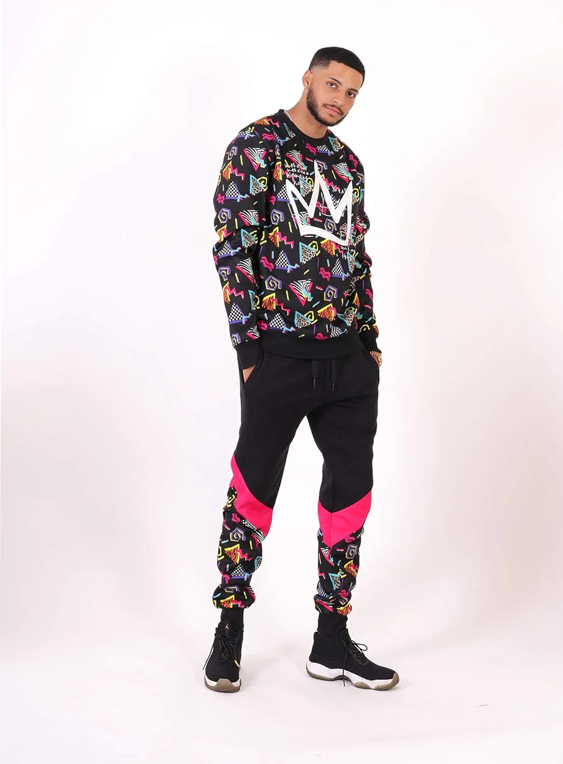 SCREENSHOT CREWNECK 9102 Mens Urban Hip Hop Premium Fleece - Pullover Activewear Street Fashion Crew Neack Sweatshirt