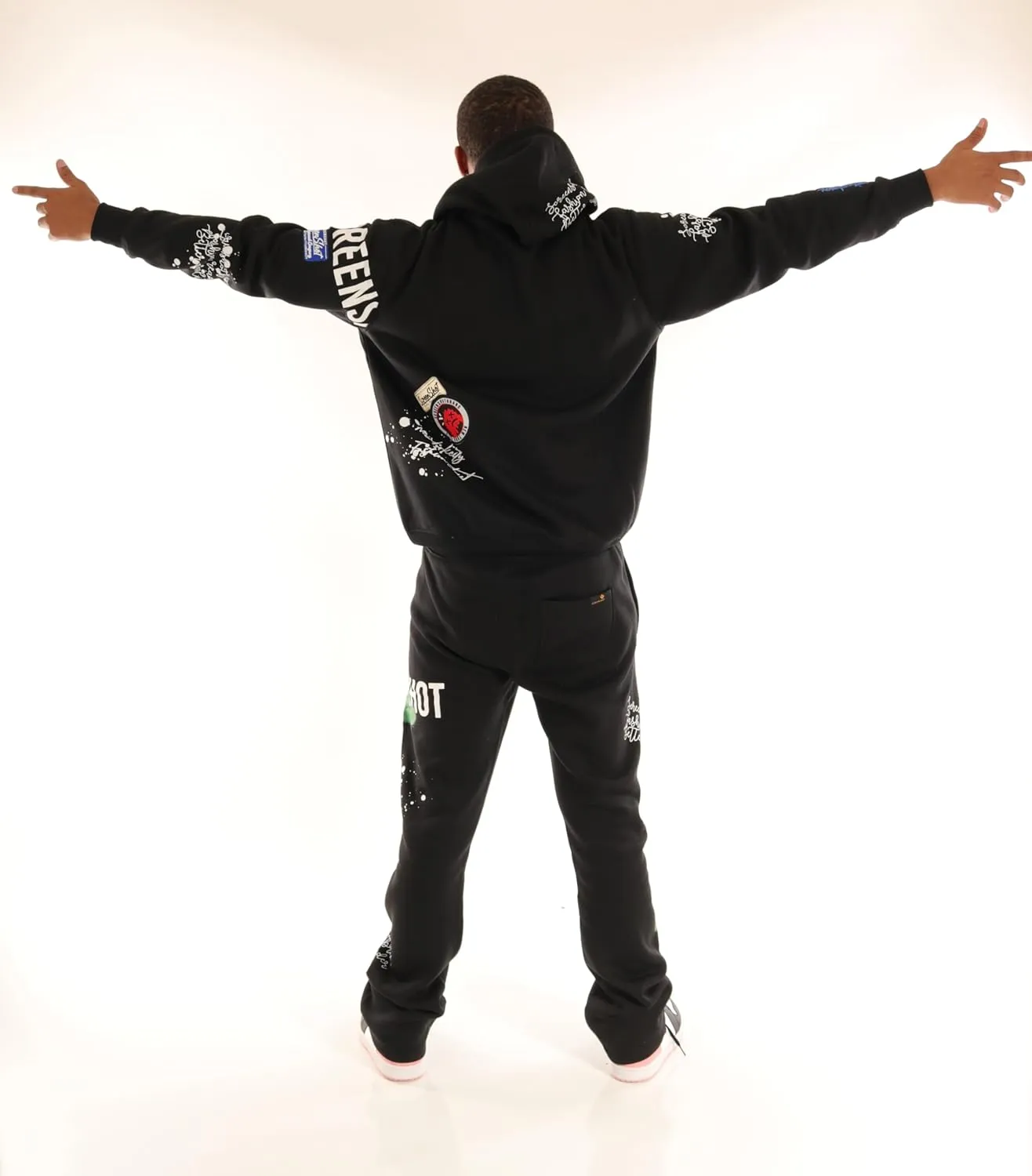 SCREENSHOT-FLEECE HOODIE 4202 Mens Urban Streetwear NYC Graffiti Embroidery Patch Fleece Pullover Sweatshirt Hoodie