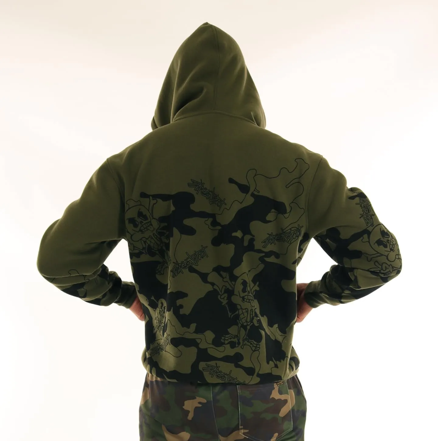 SCREENSHOT-FLEECE HOODIE 4202 Mens Urban Streetwear NYC Graffiti Embroidery Patch Fleece Pullover Sweatshirt Hoodie