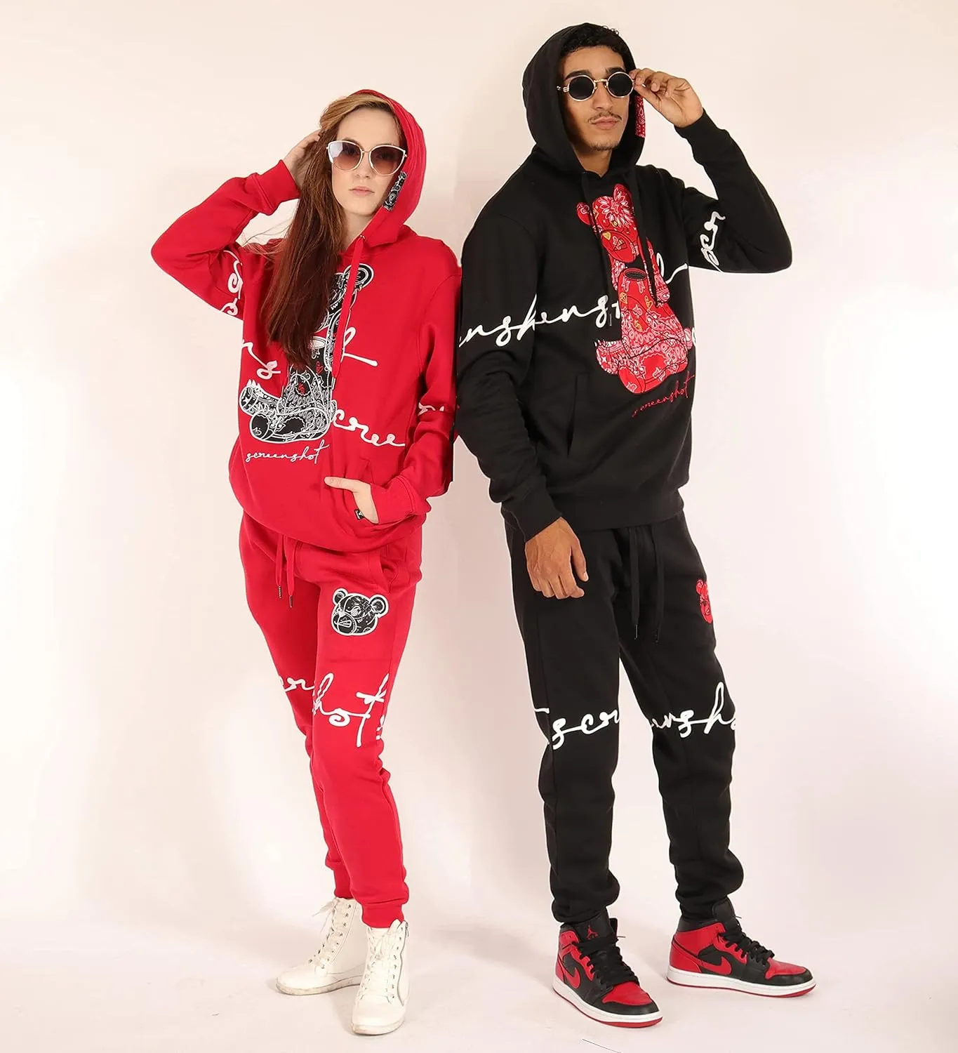 SCREENSHOT Mens Urban NYC Hip Hop Premium Fleece - Pullover Active Streetwear Fashion Crew Neck Sweatshirt