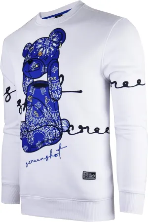 SCREENSHOT Mens Urban NYC Hip Hop Premium Fleece - Pullover Active Streetwear Fashion Crew Neck Sweatshirt