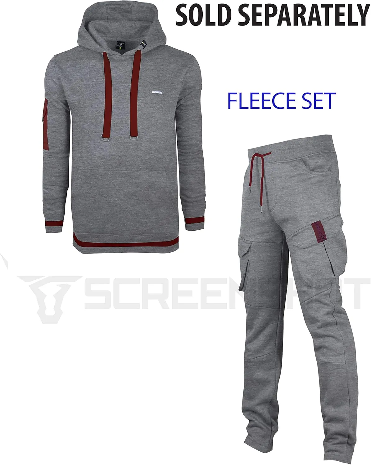 SCREENSHOT Sports Mens Premium TechFleece Fashion Hoodie - Athletic Jogger Fitness Workout Gym Jacket