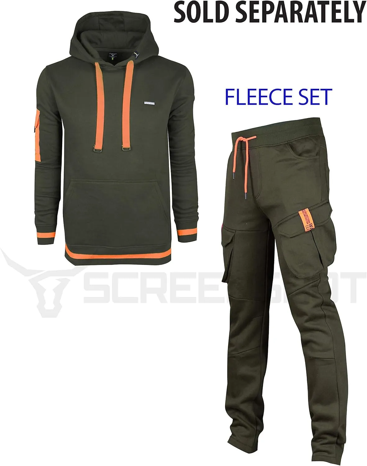 SCREENSHOT Sports Mens Premium TechFleece Fashion Hoodie - Athletic Jogger Fitness Workout Gym Jacket