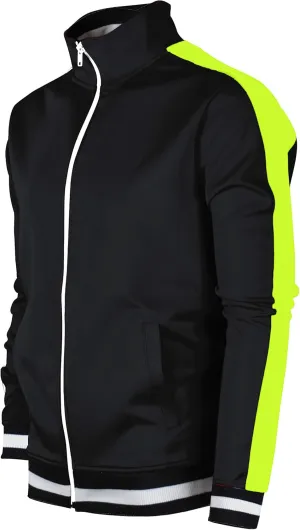 SCREENSHOT-Track Jacket Mens Urban Hip Hop Premium Track Jacket - Slim Fit Side Taping Sportswear Urbanwear Streetwear Top