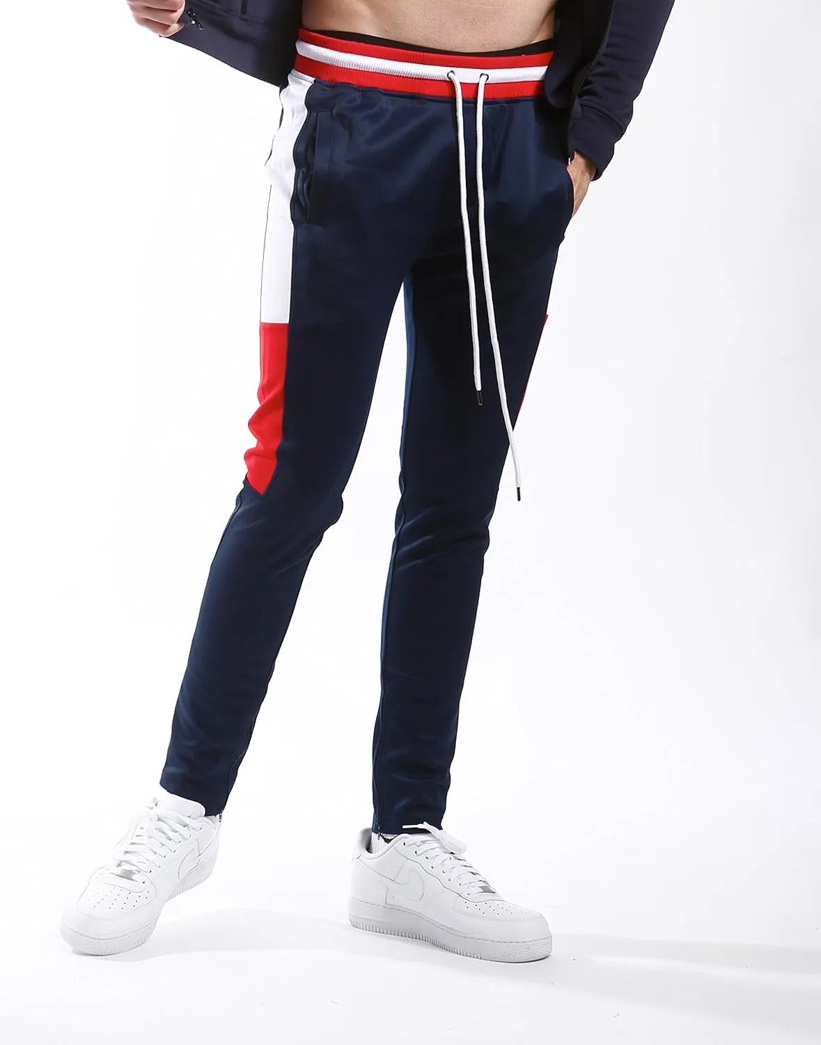 SCREENSHOT-Track Pants Basic Mens Premium Slim Fit Athletic Fitness Fashion Urban Lifestyle Streetwear Bottoms