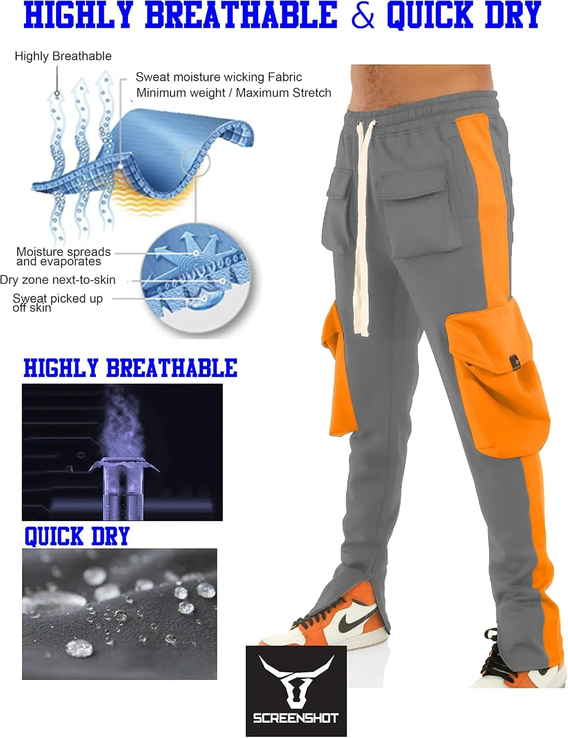 SCREENSHOT-Track Pants Basic Mens Premium Slim Fit Athletic Fitness Fashion Urban Lifestyle Streetwear Bottoms