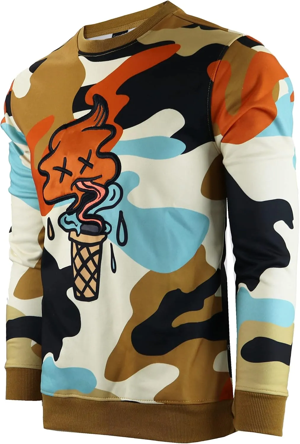 Screenshotbrand Mens Urban Hip Hop Premium Fleece - Pullover Active Urbanwear Street Fashion Crew Neck Sweatshirt