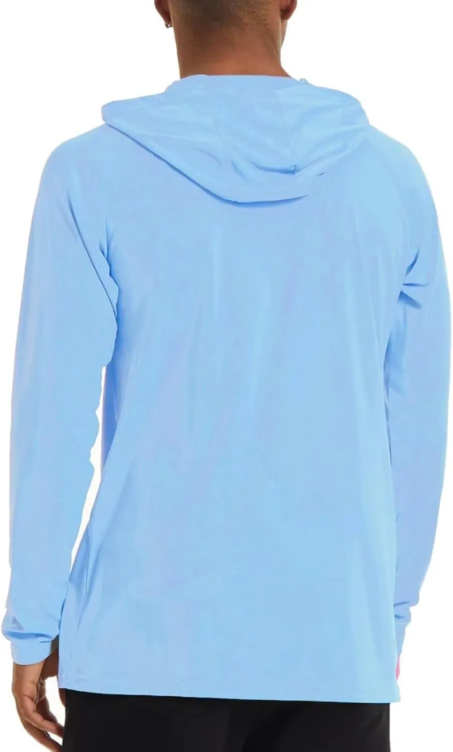 Sun Protection Shirts Men Long Sleeve Fishing Shirts Casual Lightweight Hoodie Breathable Athletic Hiking Tee Shirt