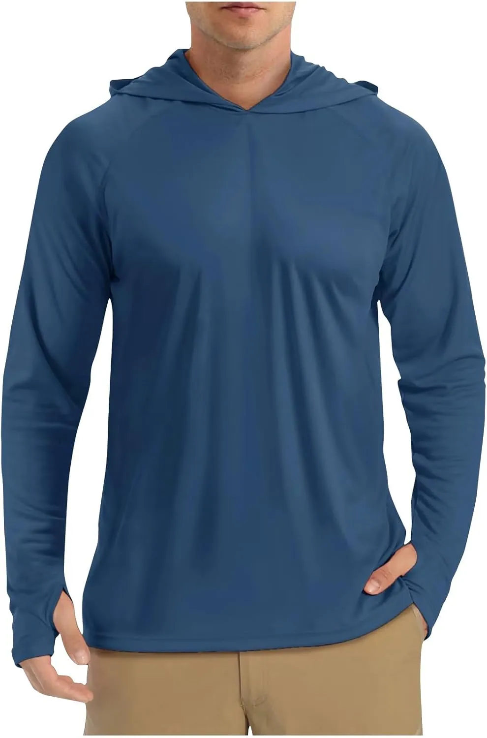 Sun Protection Shirts Men Long Sleeve Fishing Shirts Casual Lightweight Hoodie Breathable Athletic Hiking Tee Shirt