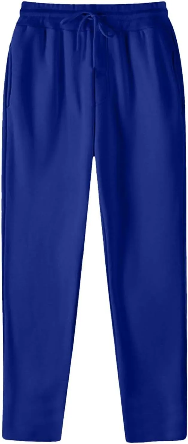 Sweatpants for Men Baggy, Mens Sweatpants Casual Fleece Jogger Athletic Running Straight Leg Trousers with Pockets