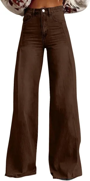 Sweatpants That Look Like Boyfriend Sweatpant Jeans Womens Wide Leg High Waist Jeans with Pockets