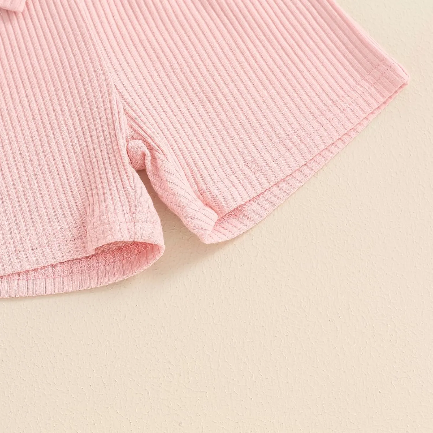Toddler Baby Girl Shorts 3 Pack Solid Color Ribbed Elastic Waist Cottton Summer Bottoms Midi Shorts Casual Pants