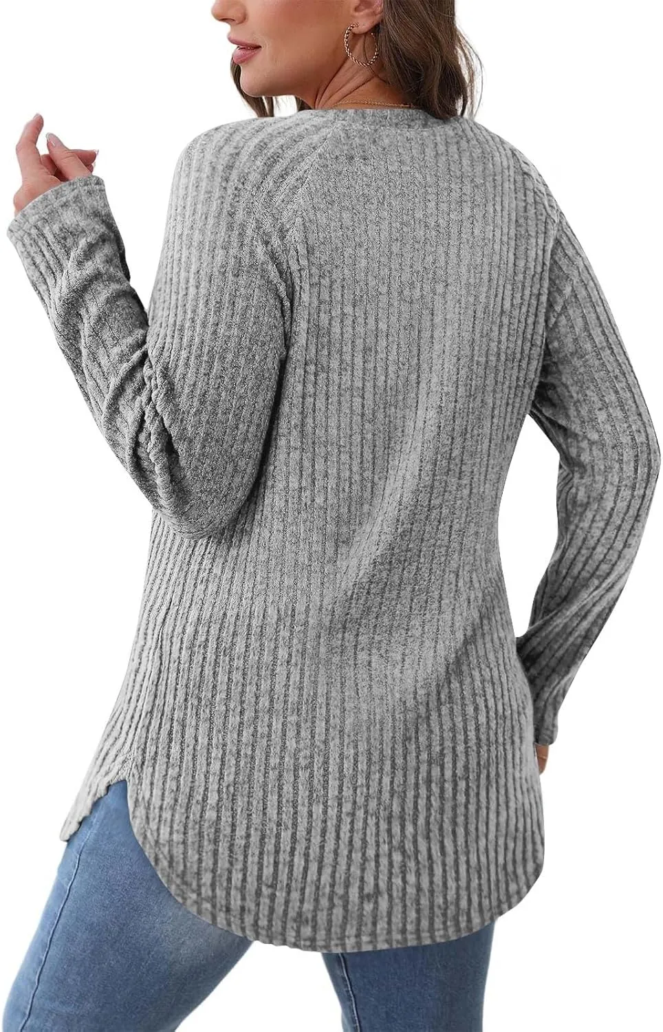 Tunic Pullover Fall Shirts Women Clothes Long Sleeve Shirt Woman Wear Fashion 2025 Trendy Travel Outfit Winter Tops