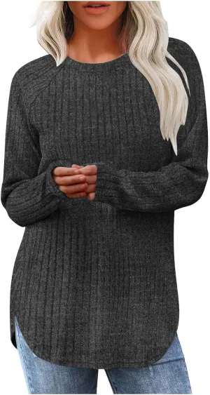 Tunic Pullover Fall Shirts Women Clothes Long Sleeve Shirt Woman Wear Fashion 2025 Trendy Travel Outfit Winter Tops