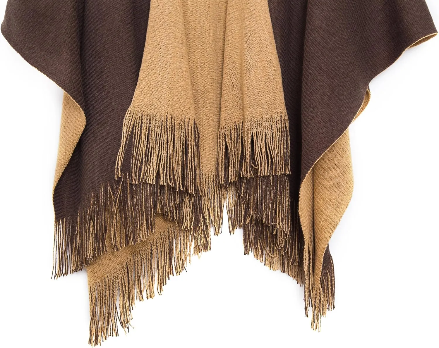 Urban CoCo Women's Winter Vintage Poncho Capes Tassel Blanket Shawl Wrap Cardigan Coat