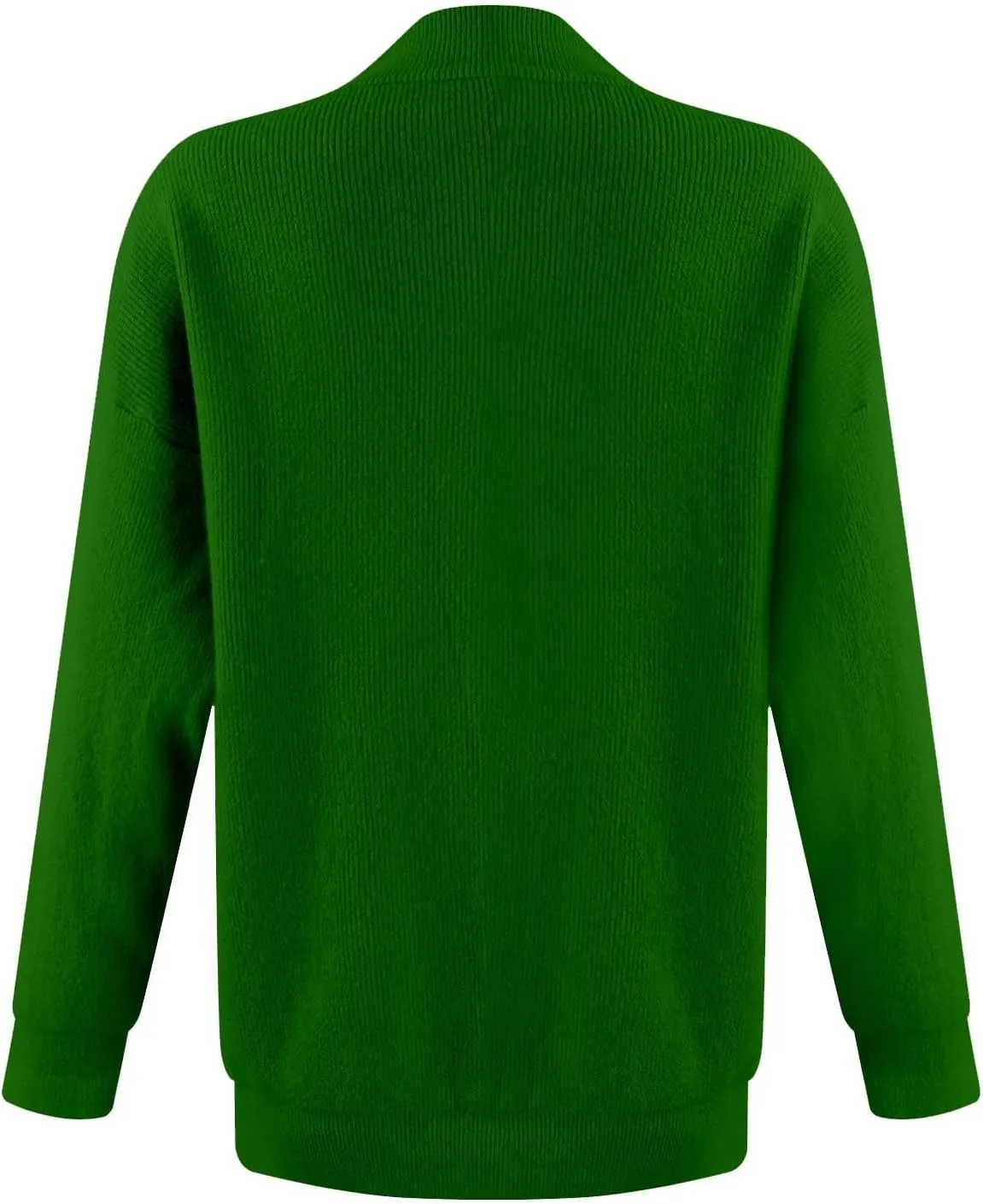 V Neck Sweaters for Women Casual Long Sleeve Sweaters V Neck Knit Solid Color Oversized Pullover Sweater Jumper