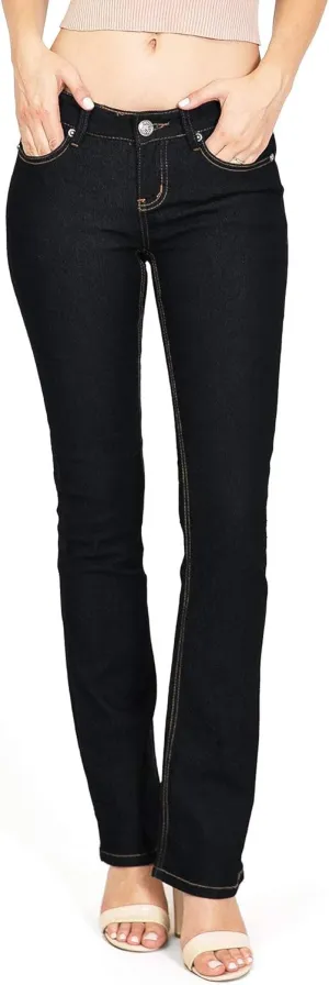 Wax Women's Juniors Body Flattering Mid Rise Skinny Jeans
