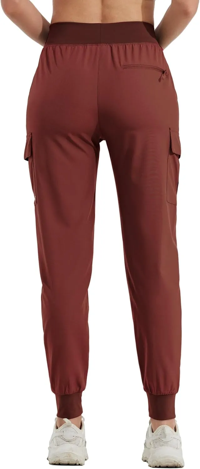 Willit Women's Cargo Hiking Pants Lightweight Athletic Outdoor Travel Joggers Quick Dry Workout Pants Water Resistant