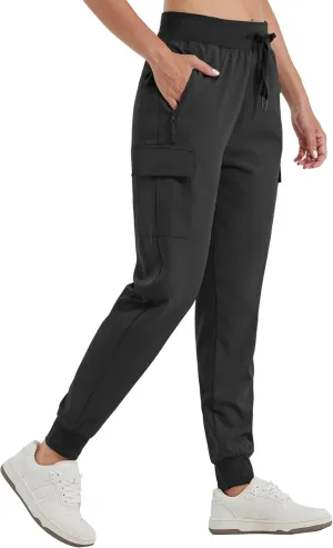 Willit Women's Cargo Hiking Pants Lightweight Athletic Outdoor Travel Joggers Quick Dry Workout Pants Water Resistant