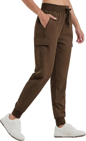 Willit Women's Cargo Hiking Pants Lightweight Athletic Outdoor Travel Joggers Quick Dry Workout Pants Water Resistant