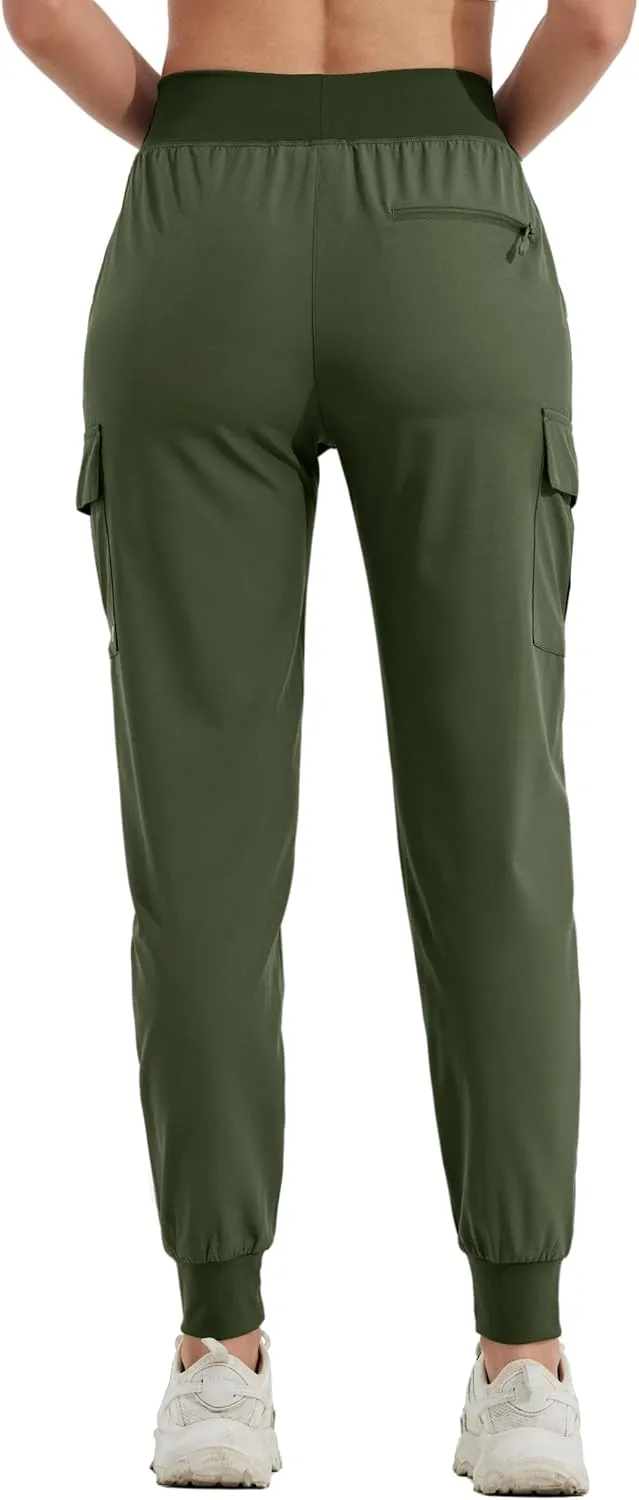Willit Women's Cargo Hiking Pants Lightweight Athletic Outdoor Travel Joggers Quick Dry Workout Pants Water Resistant
