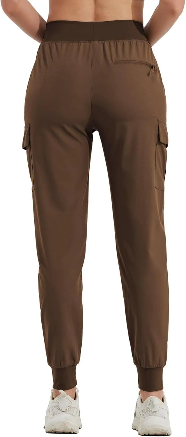 Willit Women's Cargo Hiking Pants Lightweight Athletic Outdoor Travel Joggers Quick Dry Workout Pants Water Resistant