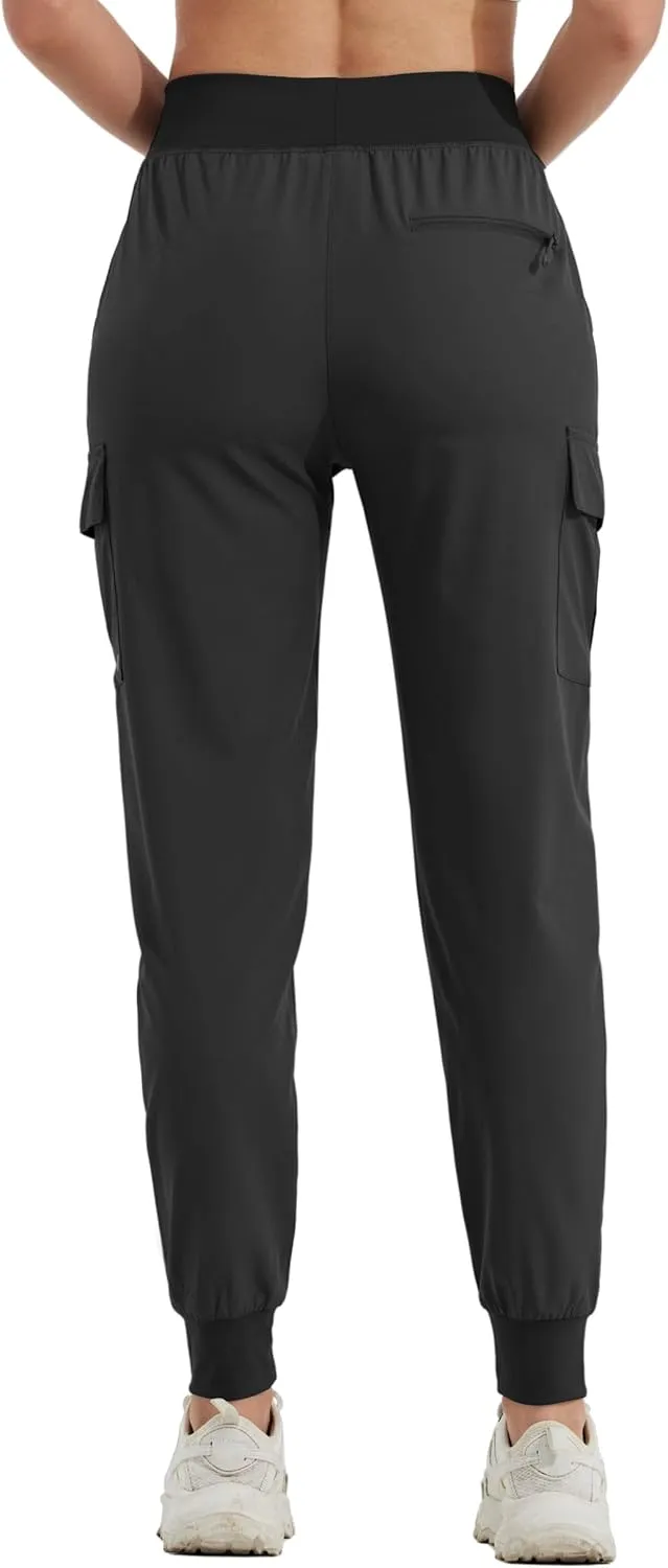 Willit Women's Cargo Hiking Pants Lightweight Athletic Outdoor Travel Joggers Quick Dry Workout Pants Water Resistant