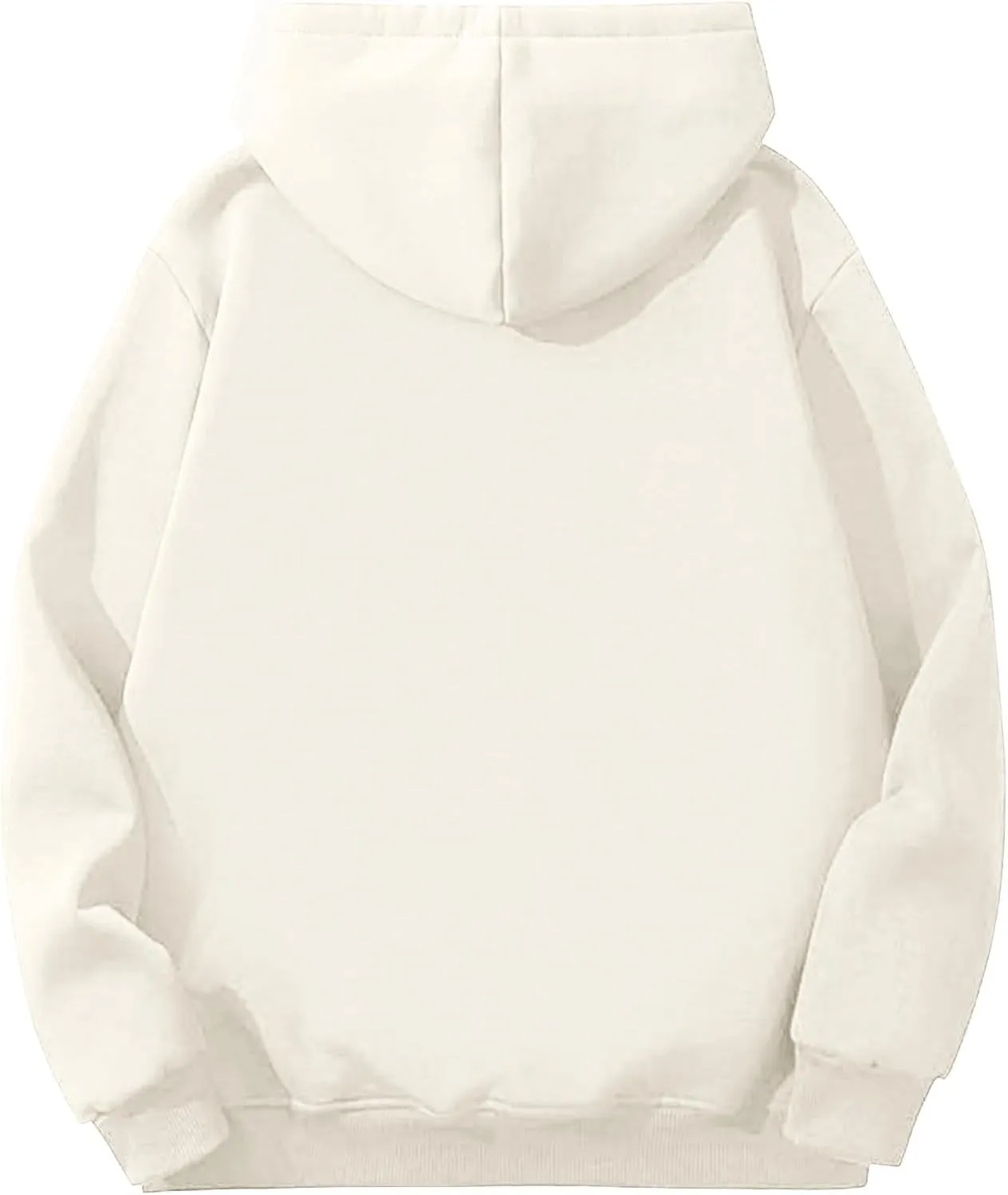Winter Fleece Hoodies for Men Baggy Sherpa Lined Warm Hooded Sweatshirt Drawstring Thick Plush Pullover Coat w/Pocket