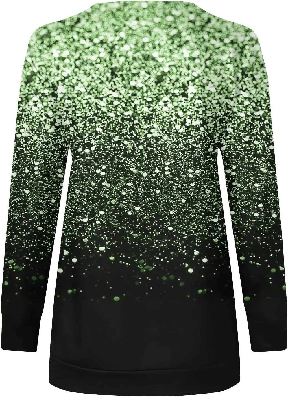 Womens 2024 Fall Trendy Sequin Glitter Sparkly Crew Neck Half Zip Long Sleeve Tops Comfy Star Sweatshirts